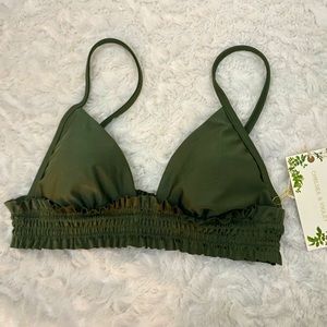 Chelsea and Violet Green Swim Top